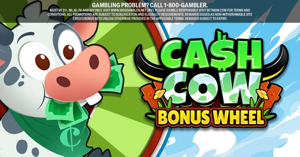 BetMGMCasino Social Jun36 Cash Cow Bonus Wheel min